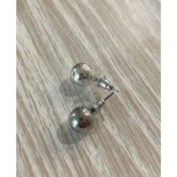 Unbranded Jewelry - Studded Ball Earrings Silver Tone Fashion Jewelry Pierced‎ 1mm Women’s Accessory